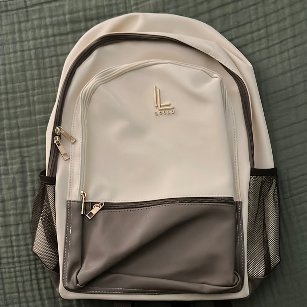 NEW-Travel/Professional BACKPACKS-Cream and Brown Modern with Sleek Design